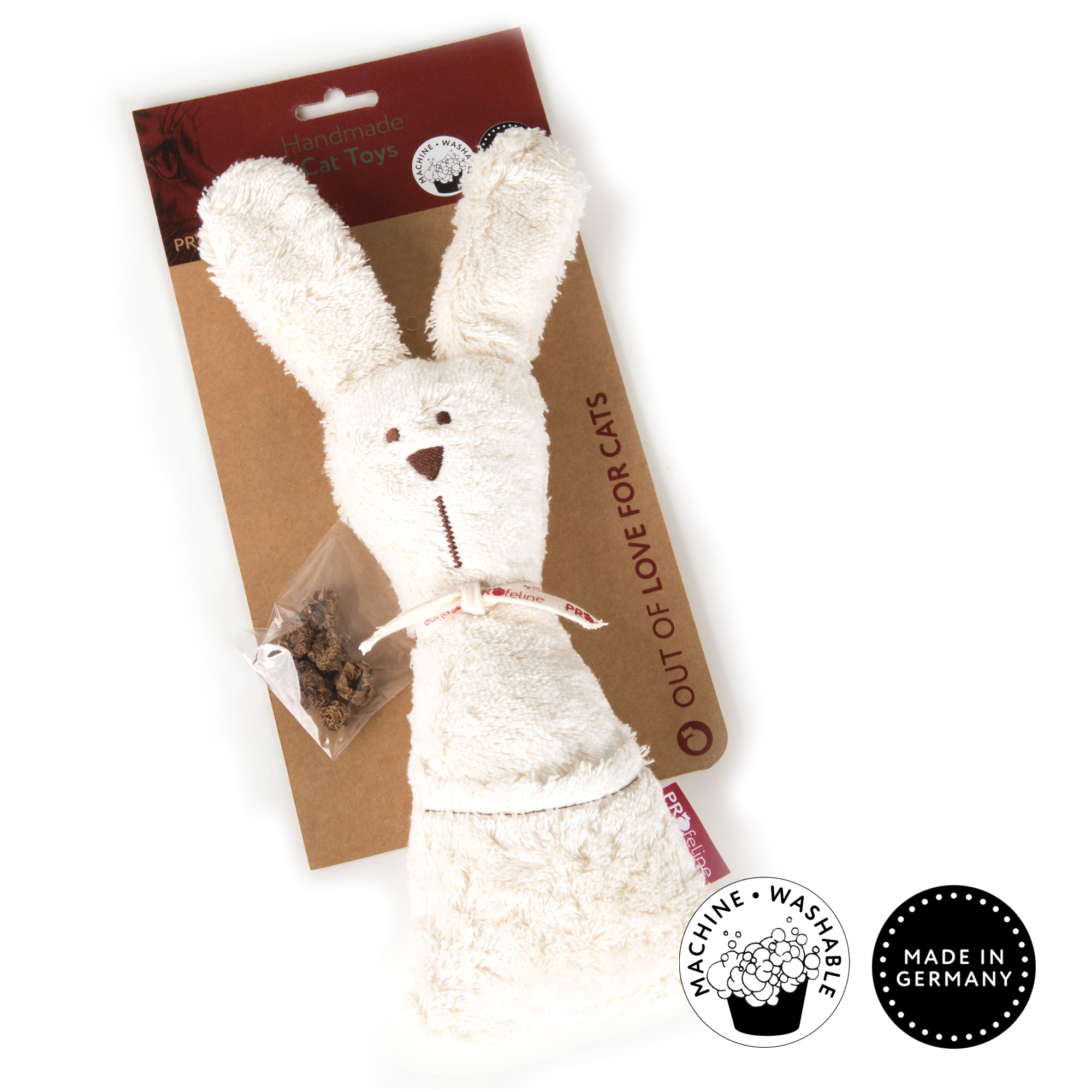 Snuggle Bunny Katzenspielzeug waschbar Hase