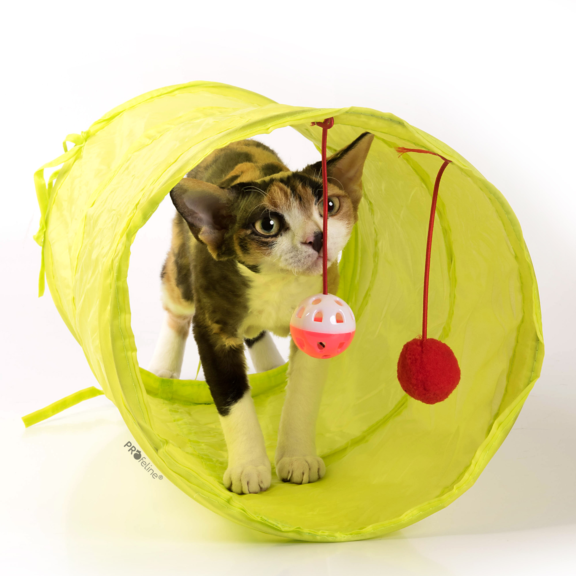 Cat Fun Tunnel Gelb Katzentunnel 50 cm gelb