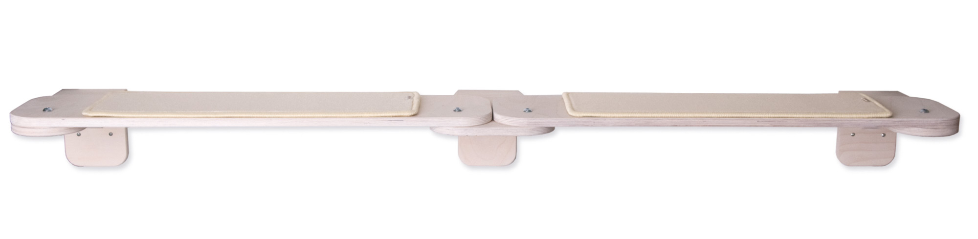 Catwalk Sally Holzfarbe Weiss  Teppich Sand