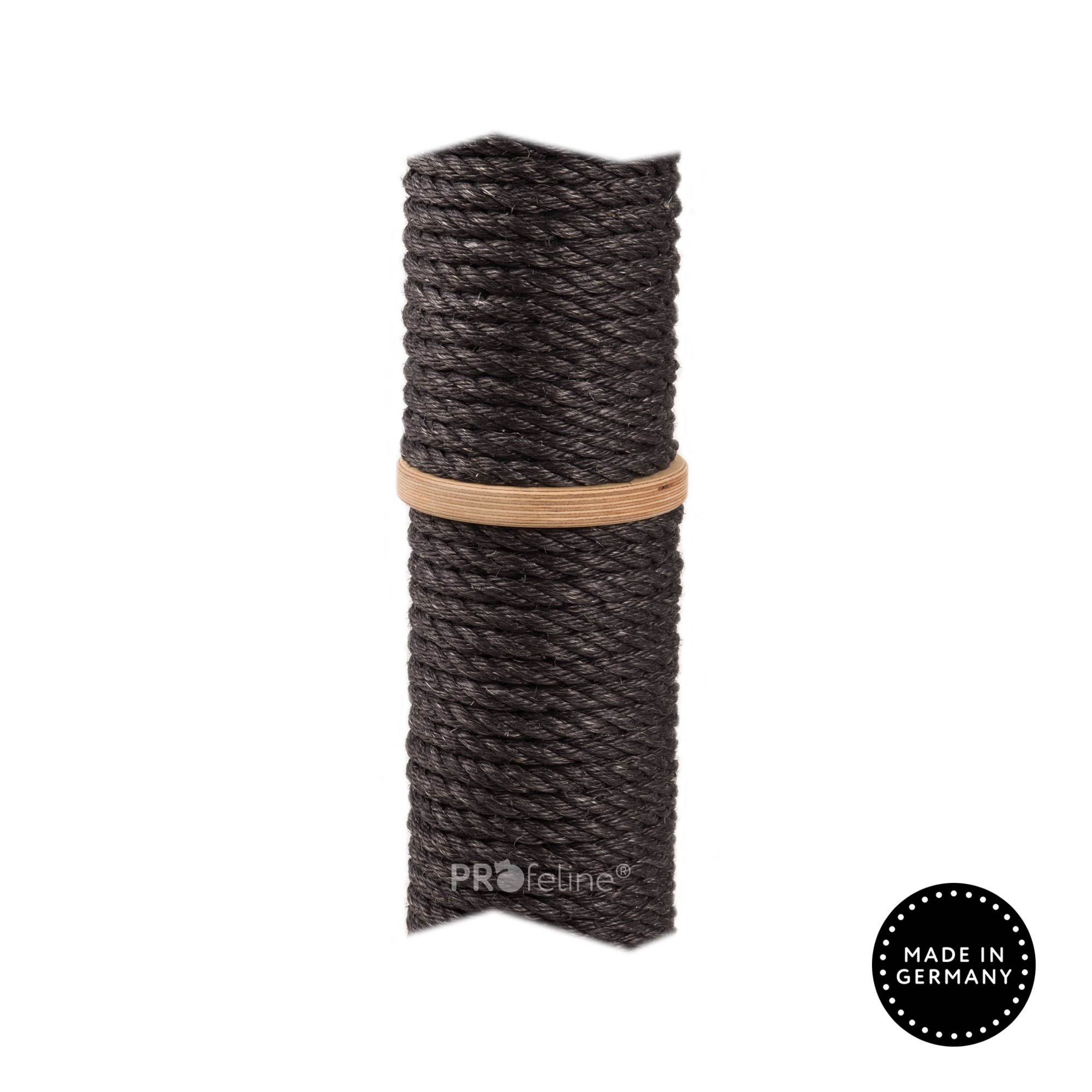 Holzfarbe Birke, Sisal Schwarz