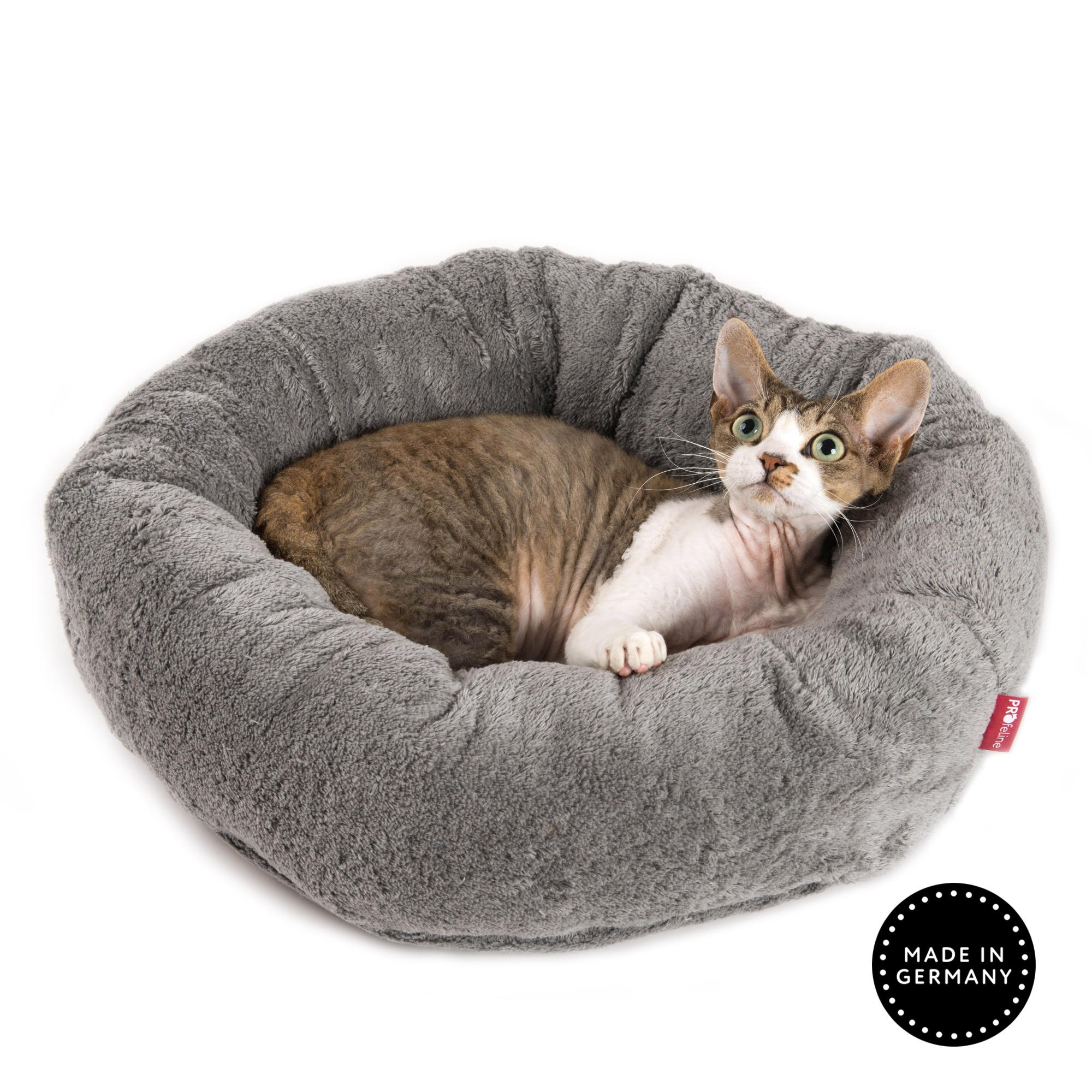Katzenbett Feline 52 cm Classicsilber Katzenbett grau waschbar Baumwolle