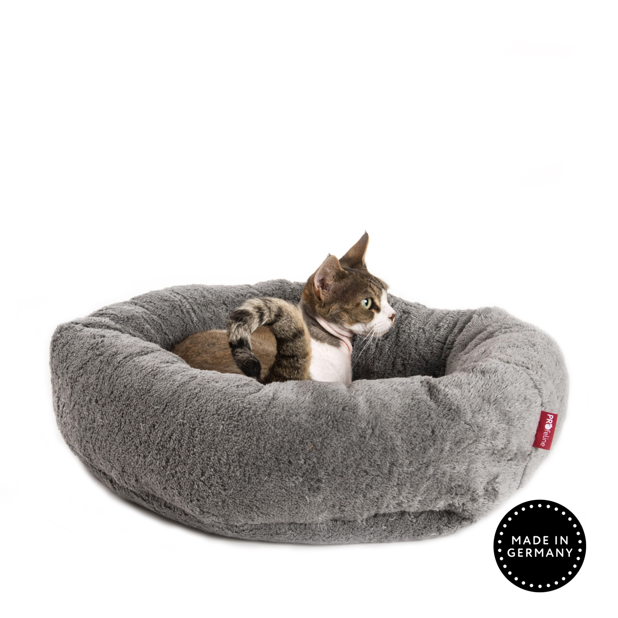 Katzenbett Feline 52 cm Classicsilber Katzenbett Baumwolle waschbar grau
