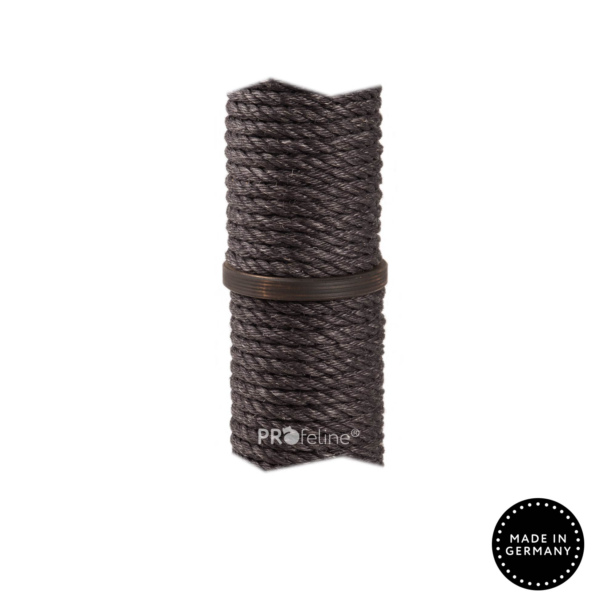 Holzfarbe Eiche, Sisal Schwarz