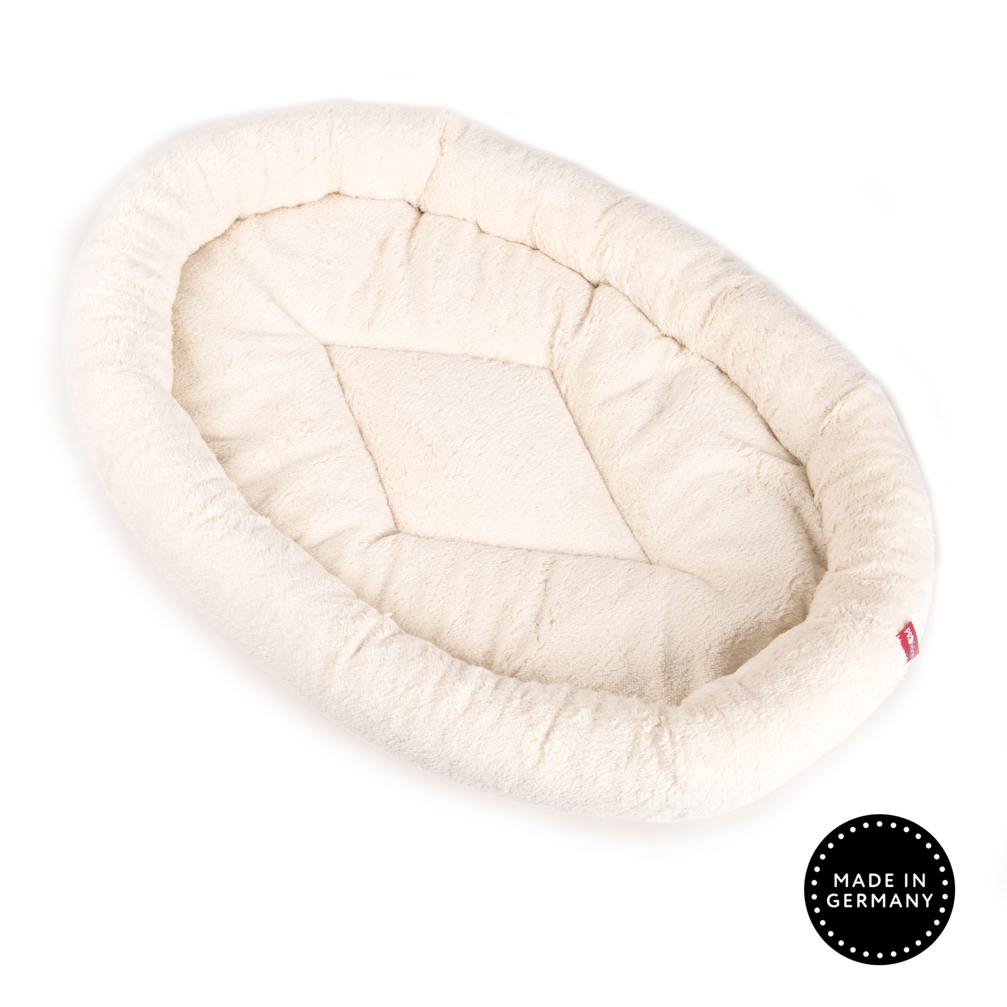 Katzenbett oval 75 x 55 Klettboden Natur Katzenbett Baumwolle Natur