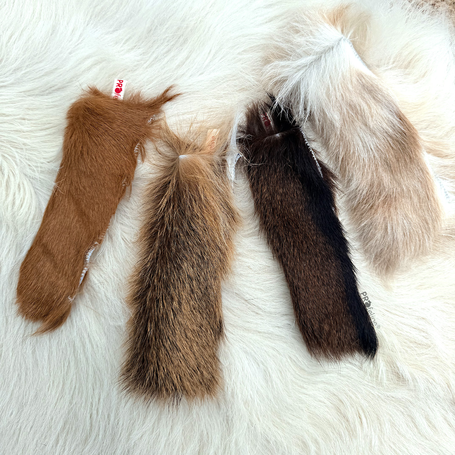 Echte Ziegenfell Anhänger für Katzenangeln