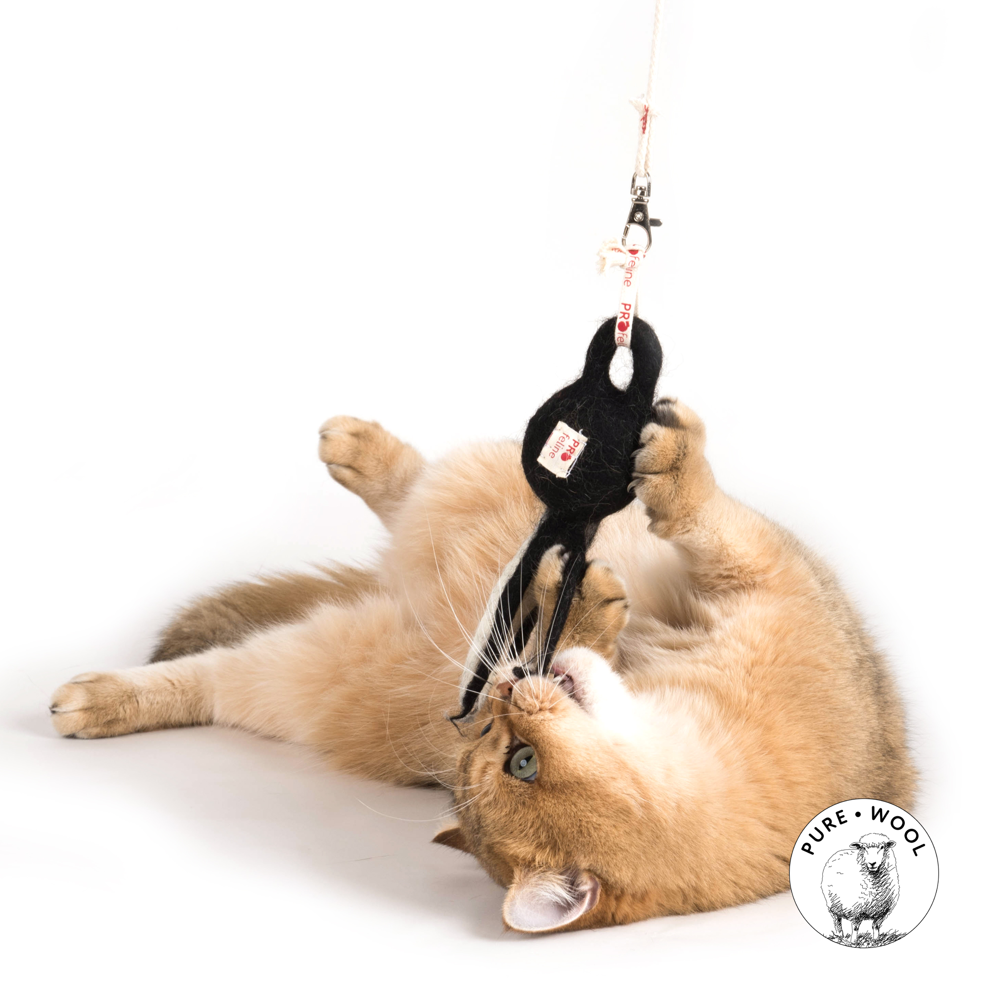 Profeline - KettleBell Swing Katzenspielzeug reine Wolle nachhaltig