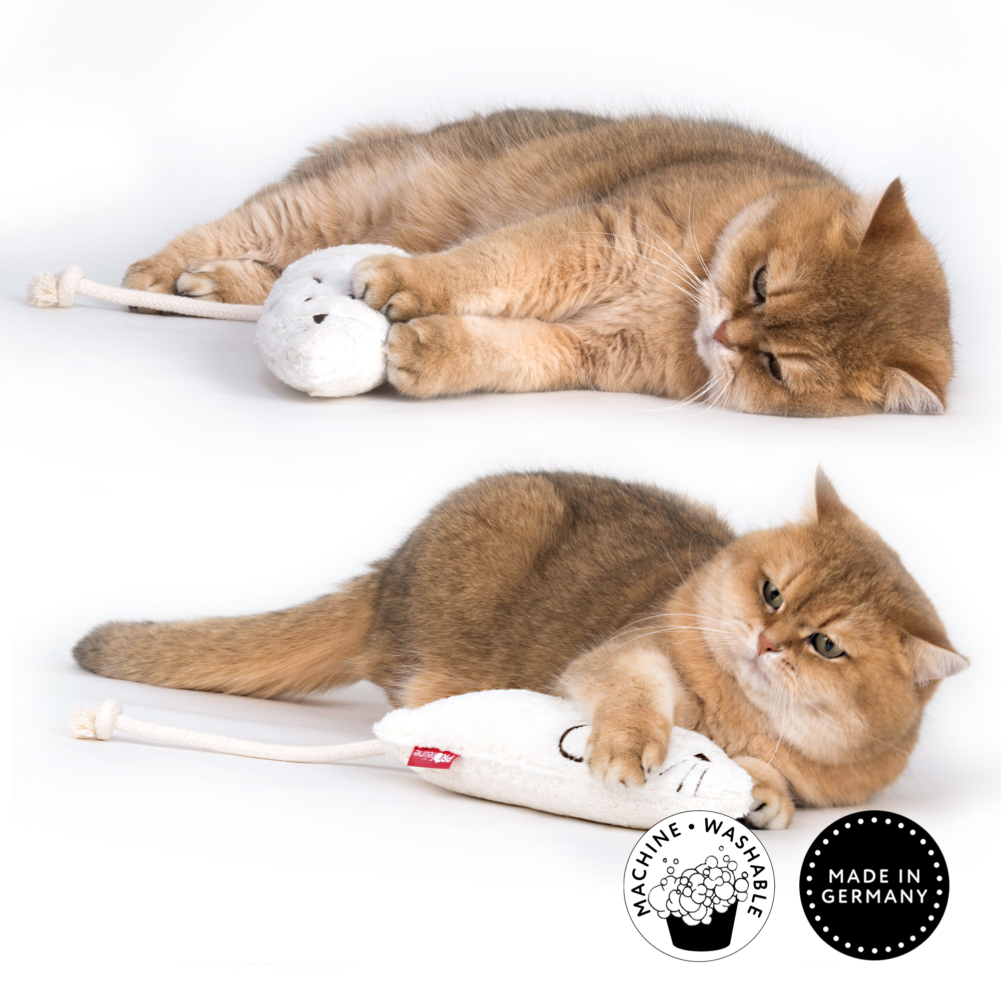 Profeline - Maus Feline Waschbar / Nachfüllbar Katzenspielzeug Maus Feline nachfüllbar