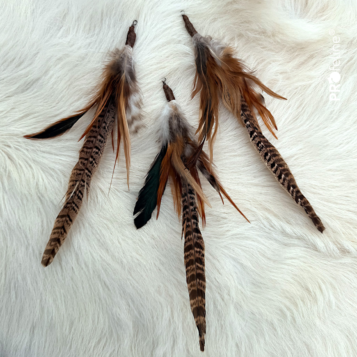 Fasanenfeder Anhänger für Katzenangel