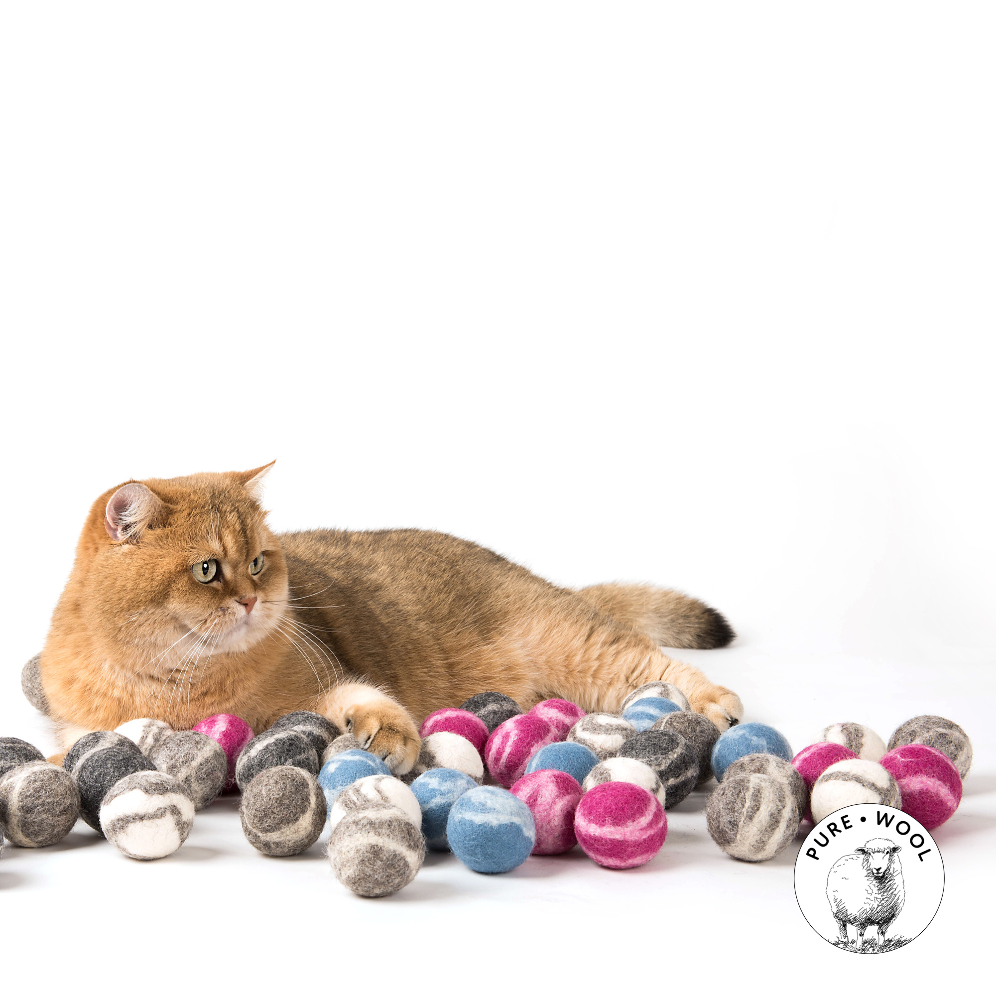 cat-toy-felted-balls-rollingstones-1 Profeline - Felted RollingStones Grau