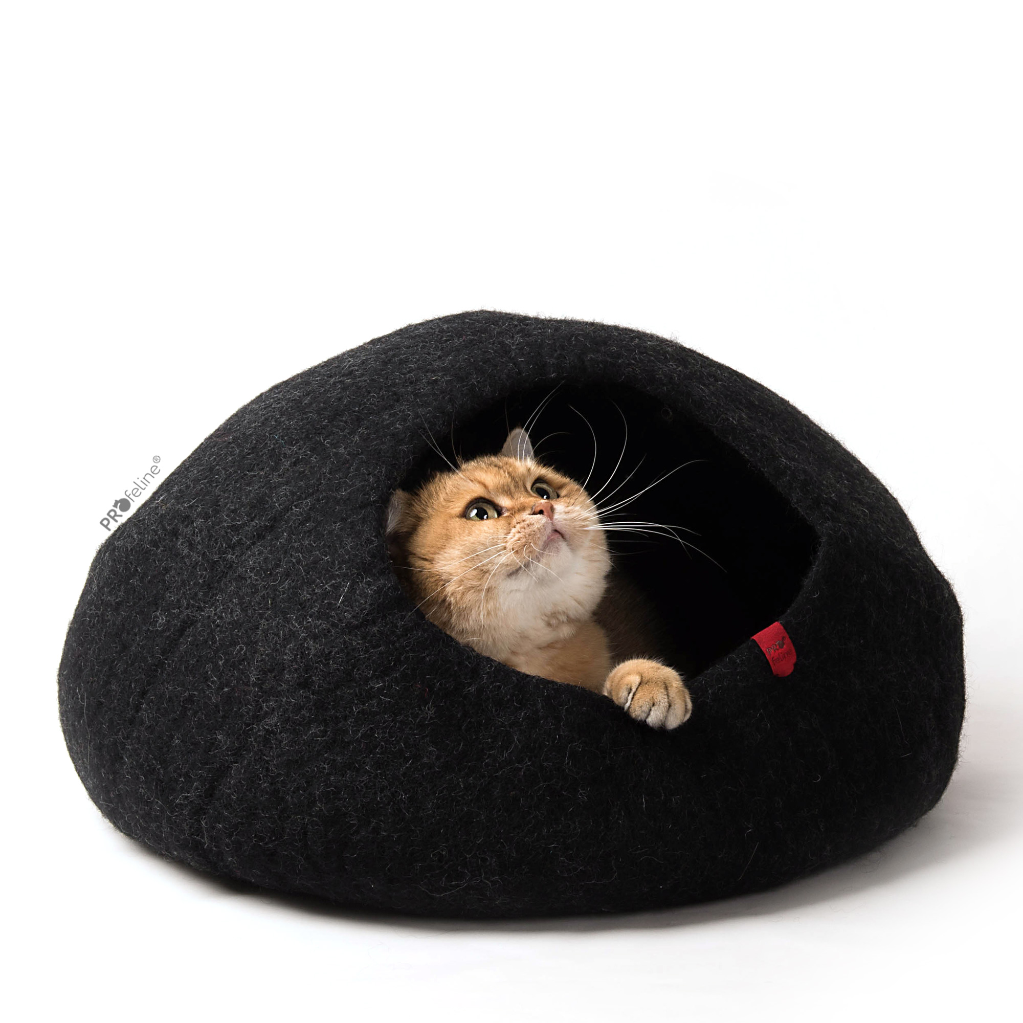 Katzen Filzhöhle Woolly Cave Schwarz Katzen Filzhöhle schwarz