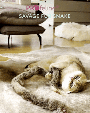 Savage lange Fell Schlange für Katzenangel Savage Fur Snake Anhänger