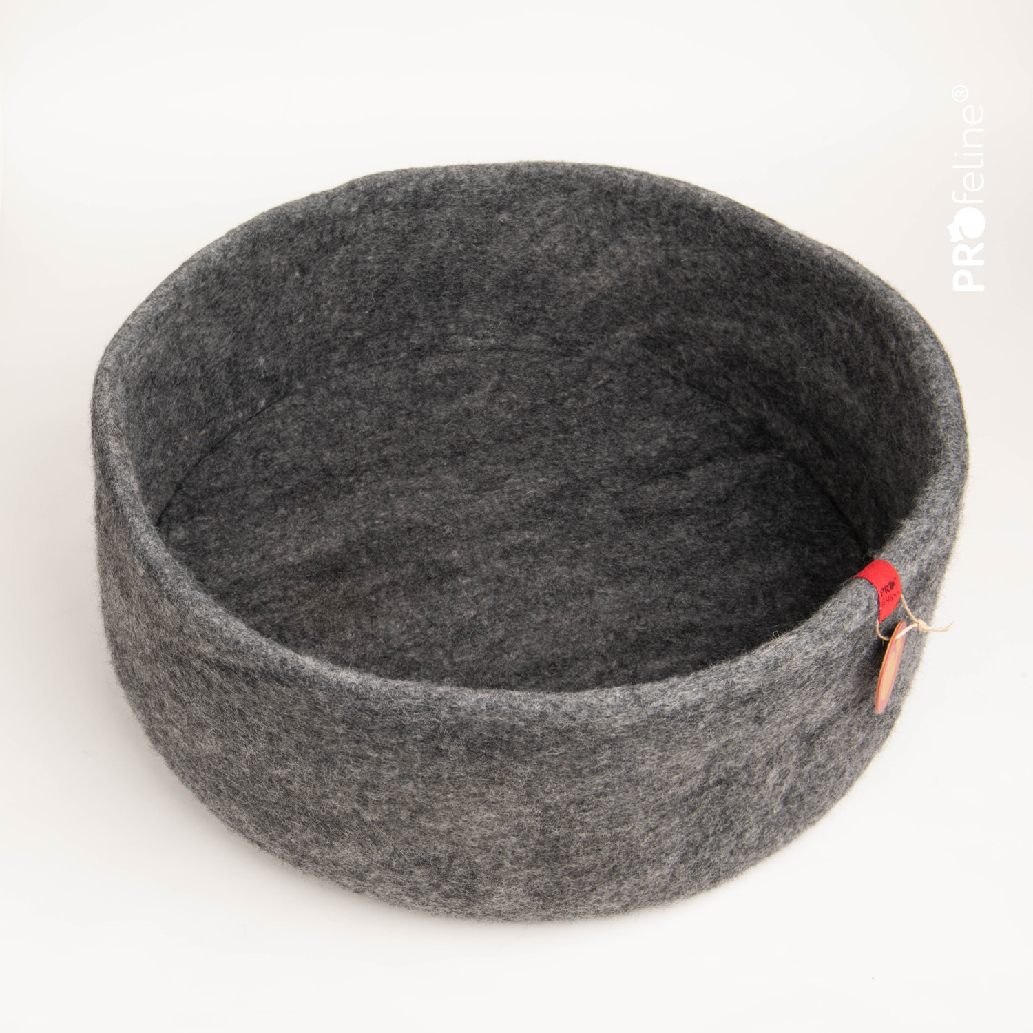 Felt Basket  - Handgefilztes Katzenbett / Anthrazit
