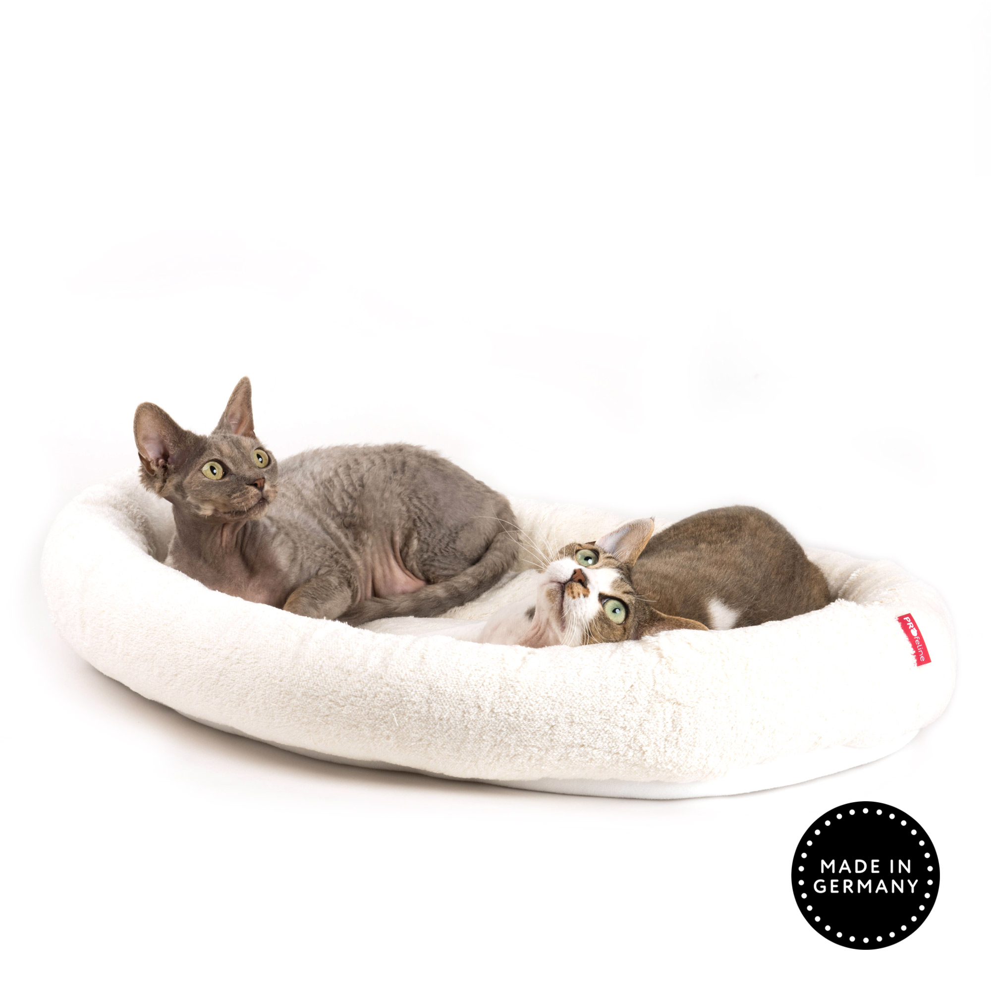 Katzenbett oval 75 x 55 Klettboden Natur Katzenbett gross Kratzbaum