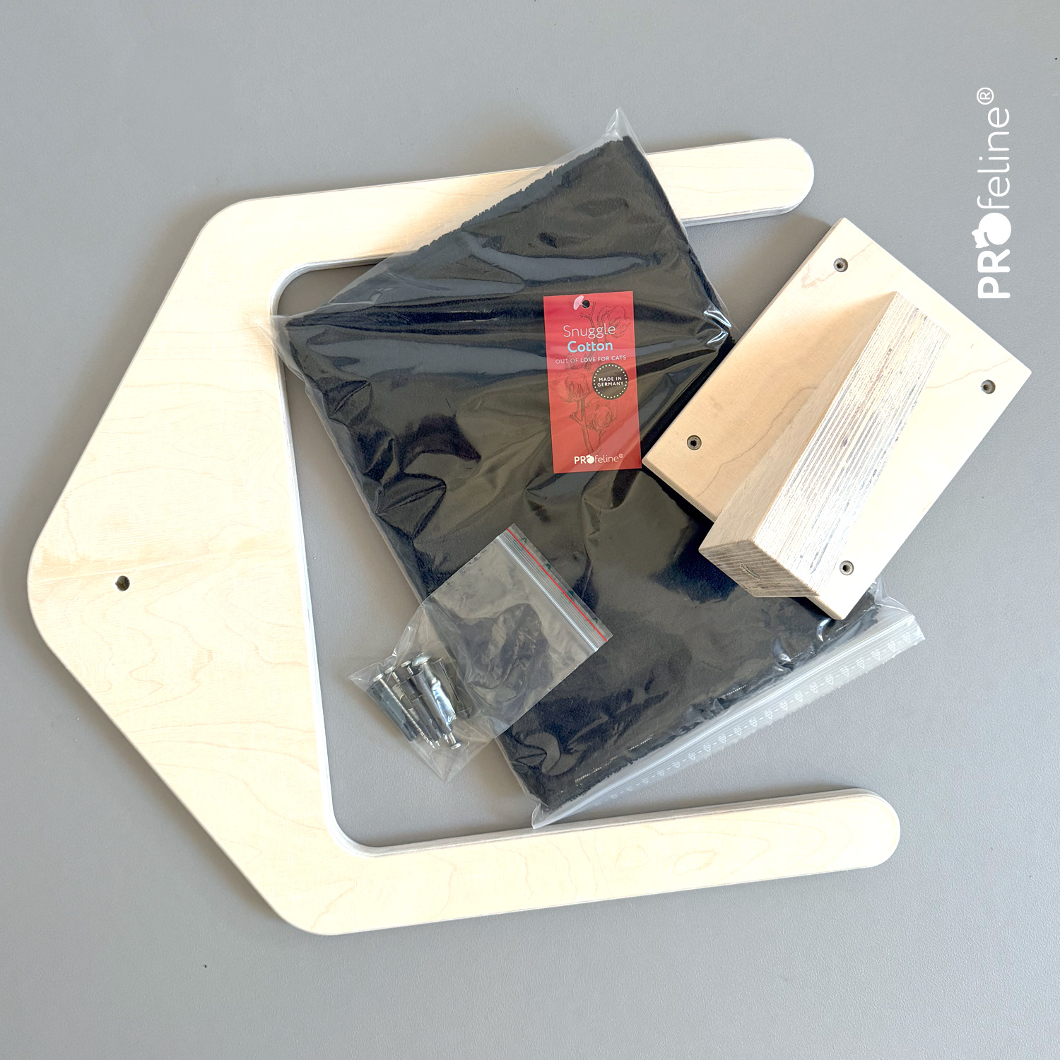 Wandhalterung mit Hängematte LE3 / B-Ware Farbe Weiss Schwarz