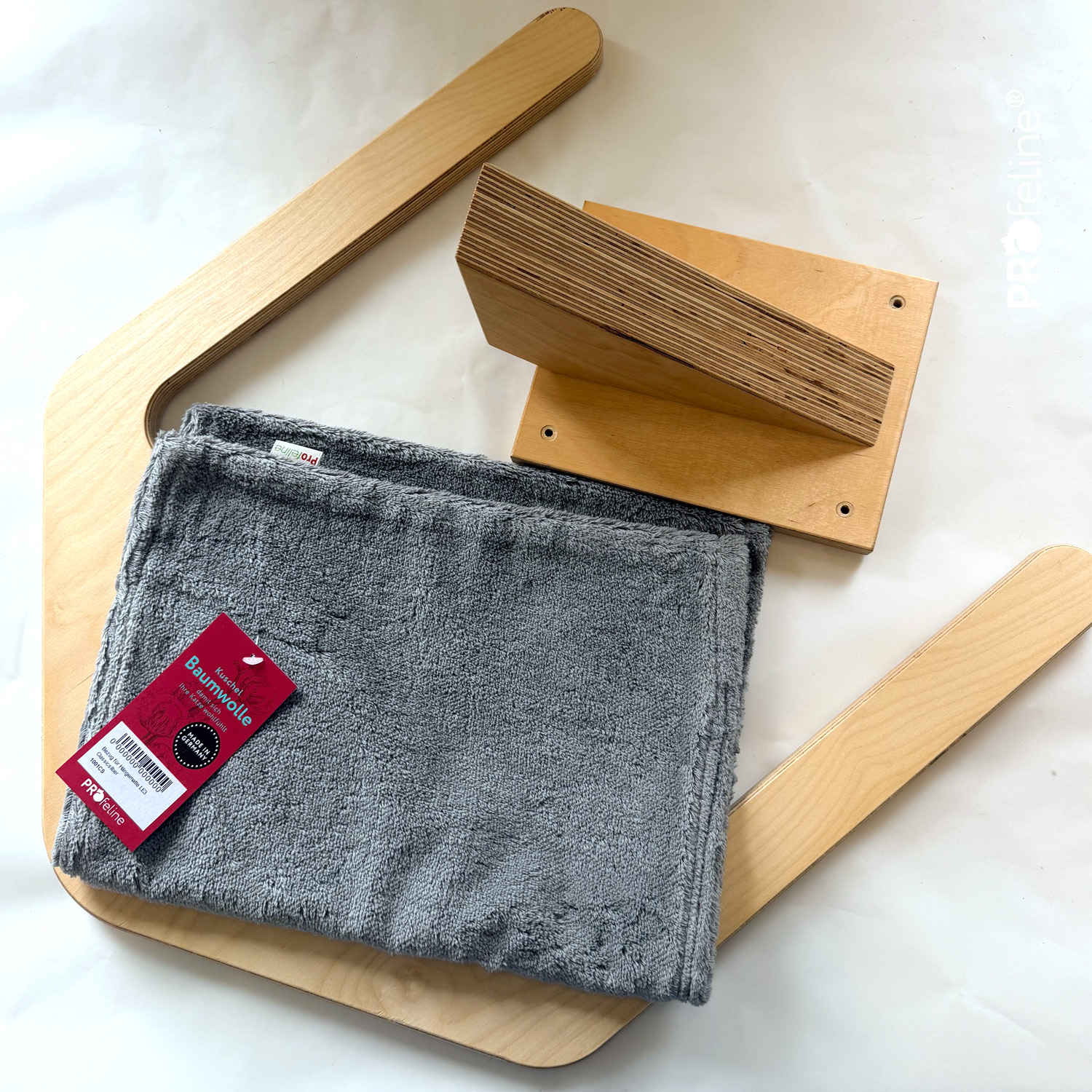 Wandhalterung mit Hängematte LE3 B-Ware Farbe Birke Classicsilber