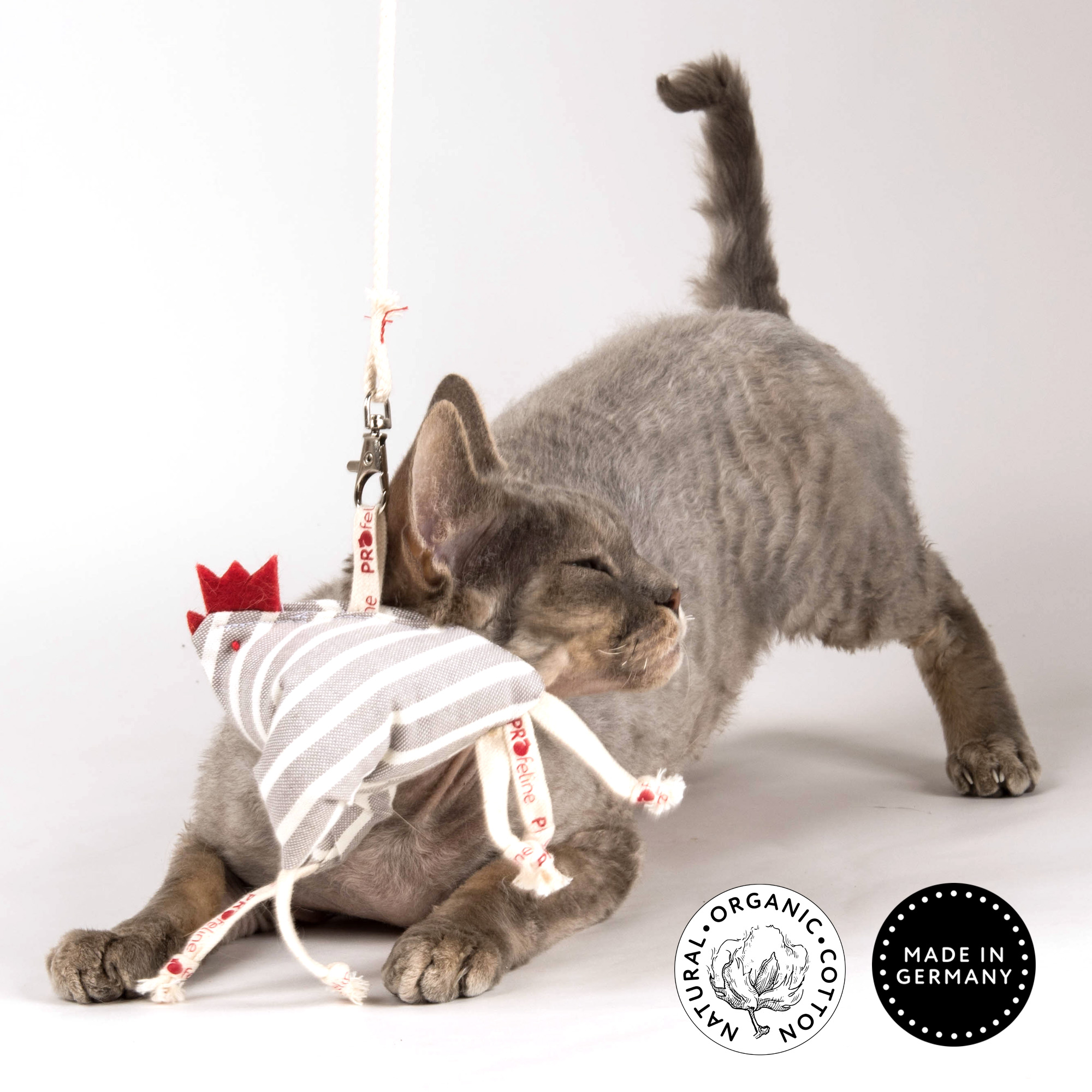 Profeline - Organic Cotton FunnyChicken Katzenspielzeug Organic Huhn