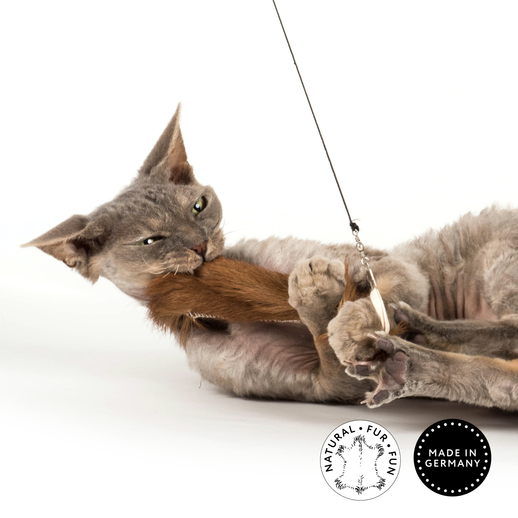cat-toy-refill-fur-goat-SP890GF-katze1 Profeline - Ziegenfell Anhänger