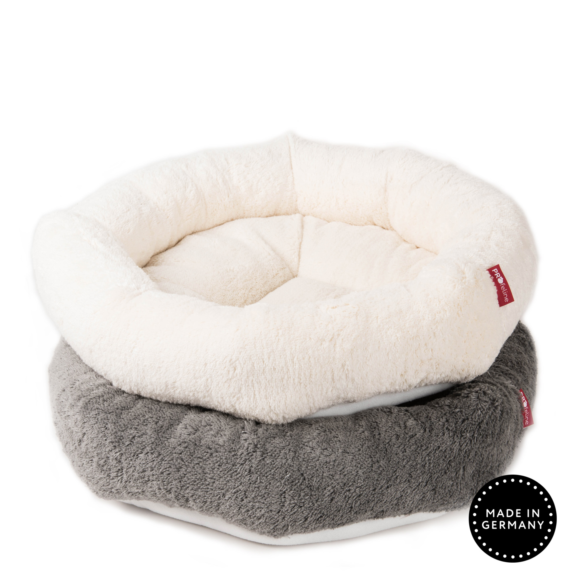Katzenbett 42 cm Klettboden Classicsilber Baumwollkissen Classicsilber / Natur Kratzbaum