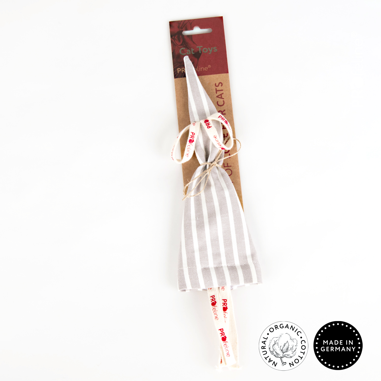 Organic Cotton Sir Mouselot - zum Befüllen Katzenspiezeug nachfüllbar Sir Mouselot