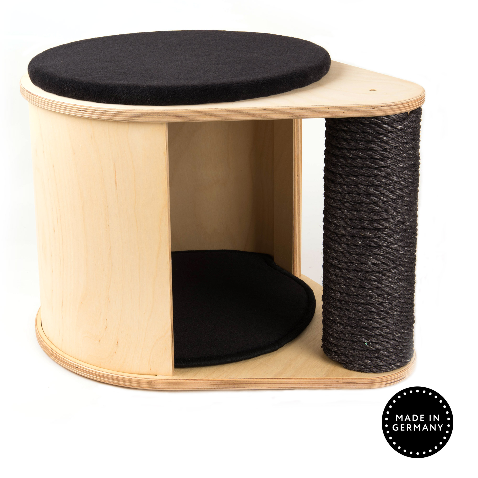 Kratzbaum Modul Katzenhaus schwarz